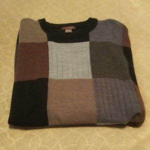 Docker's Large Gray and Brown Men's Sweater